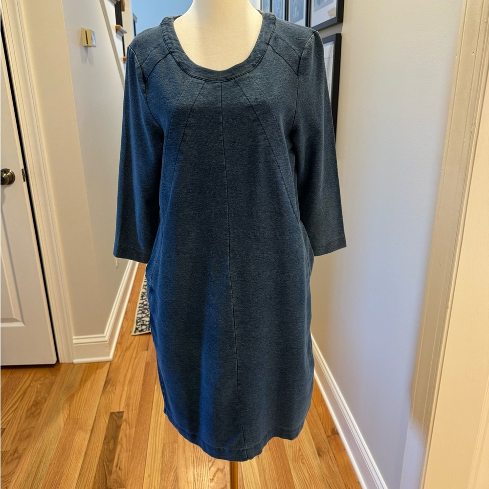Max Jeans Blue Brushed Denim Dress